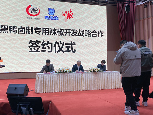川椒种业携手周黑鸭、翠宏食品 共启卤味专用辣椒定制新时代